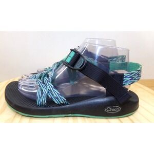 Chaco ZX/2 Yampa River Strappy Toe Loop Sandals Womens Green Sz 9 J104898‎